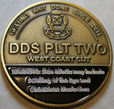 SEAL Delivery Vehicle Team 1 SDVT-1 DDS Platoon II Navy Challenge Coin / Two