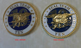Naval Special Warfare SEAL Team Ten / 10, 1 Troop Navy Challenge Coin