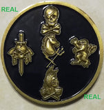 FAKE: Naval Special Warfare Group DEVGRU SEAL Team Six / 6 Command 2012 Navy Challenge Coin