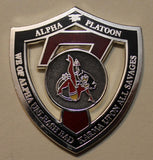 SEAL Team 7 / Seven, 1 Troop, Alpha Platoon 2019 Deployment Navy Challenge Coin