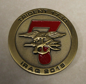 SEAL Team Seven / 7 3 Troop Bronze Finish Navy Challenge Coin