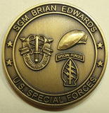 Green Beret Special Forces Sergeant Major Brian Edwards Army Challenge Coin