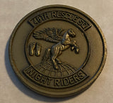 48th Rescue Squadron Pararescue / PJ Night Riders AFSOC Air Force Challenge Coin