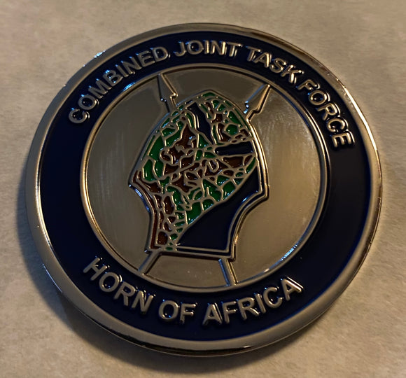 303rd Expeditionary Rescue Squadron Pararescue / PJ Combined Joint Task Force CJTF HOA AFSOC Air Force Challenge Coin