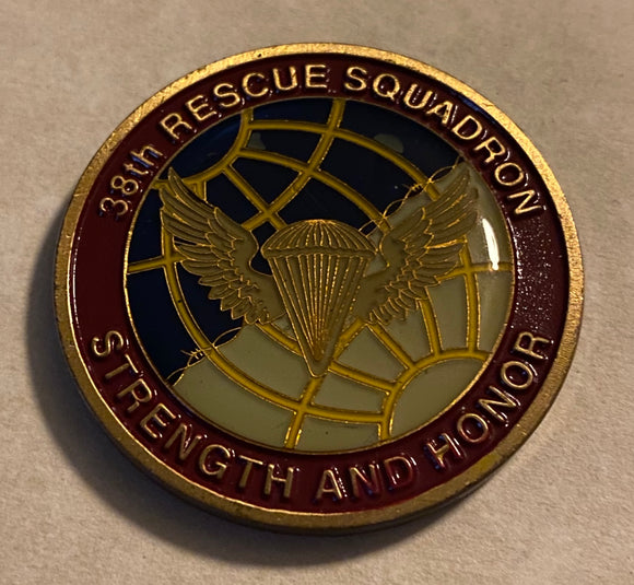 38th Rescue Squadron Pararescue / PJ Moody AFB, GA AFSOC Air Force Challenge Coin